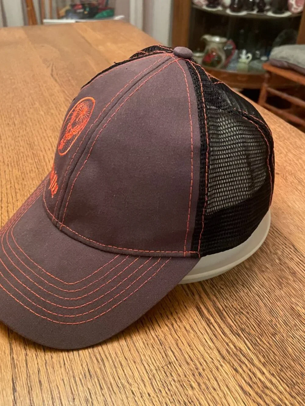 Jagermeister Brown w/Orange Highlights Snapback Trucker Hat Cap